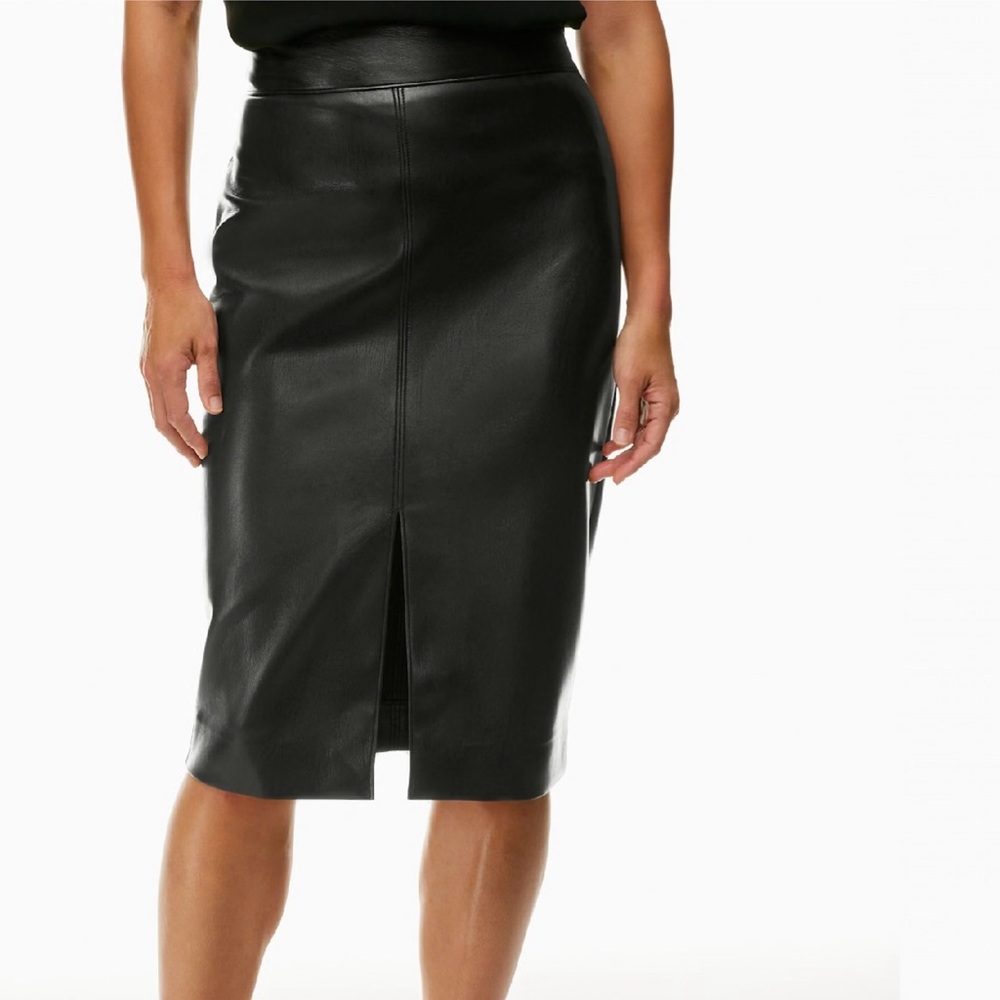 Babaton Pegu faux vegan pencil skirt size 8